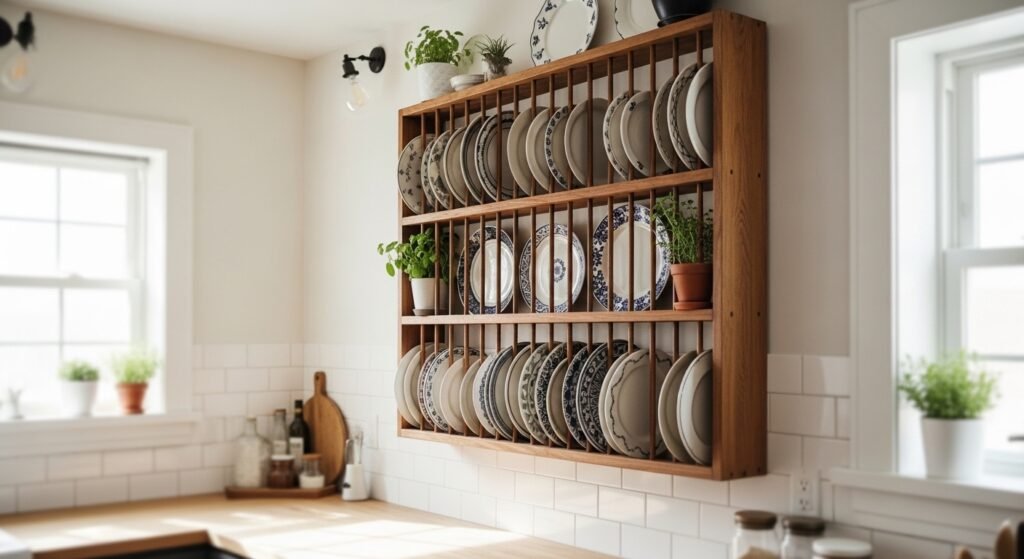 15 Easy Diy Plate Rack Wall For Beginners You Will Love