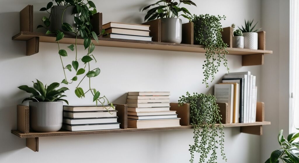 10 Cool Cardboard Shelves Diy Aesthetic That Look Expensive