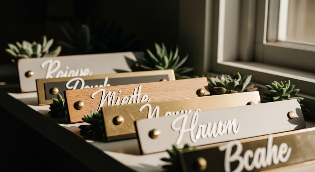 20 Cool Name Plates For Home Diy Aesthetic